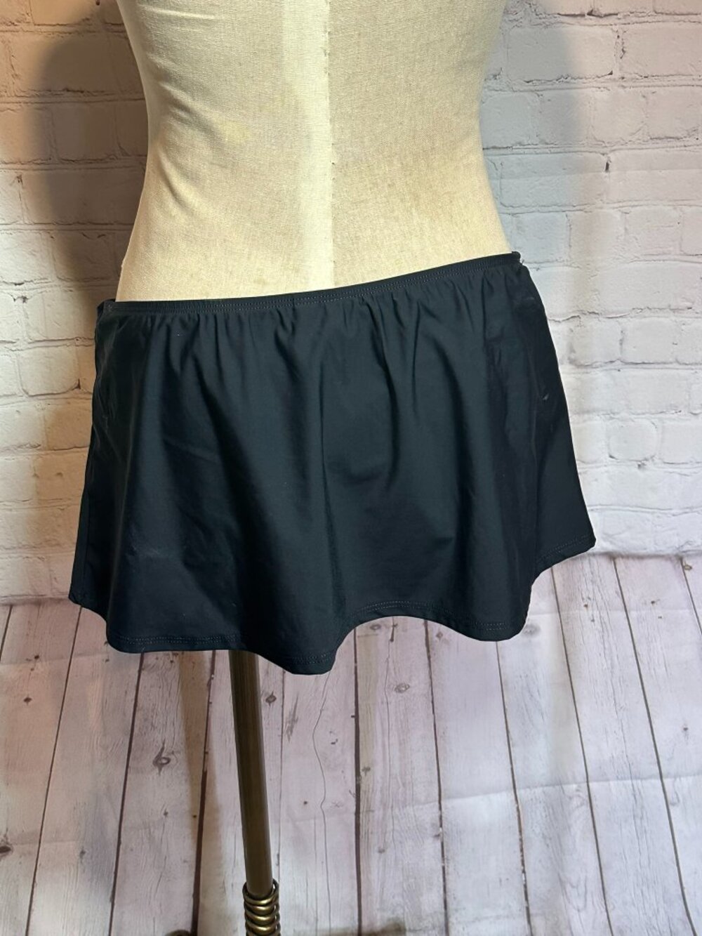 Vintage Y2K 2Bamboo Black Swim Skirt Size large - Picture 3 of 5